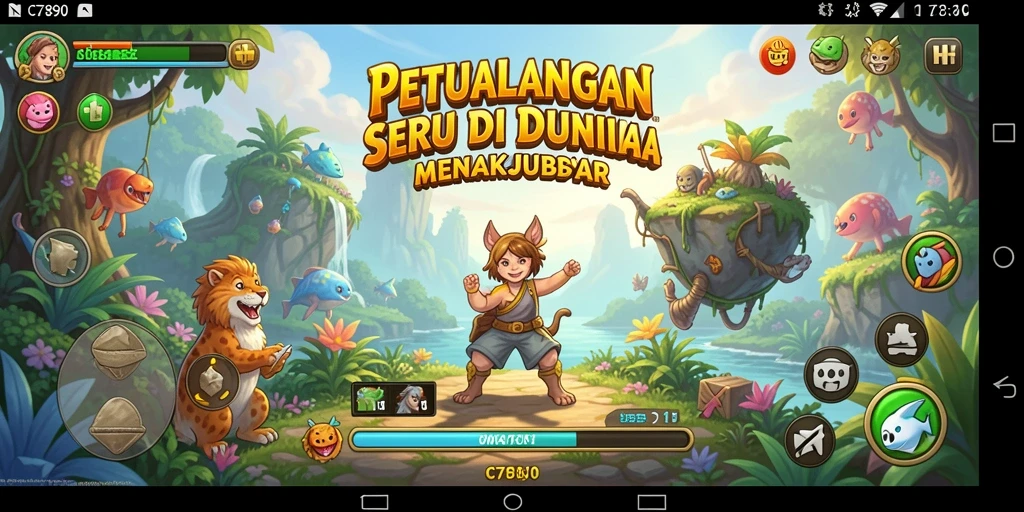 Gameplay C7890 yang menarik dengan petualangan yang mendebarkan.