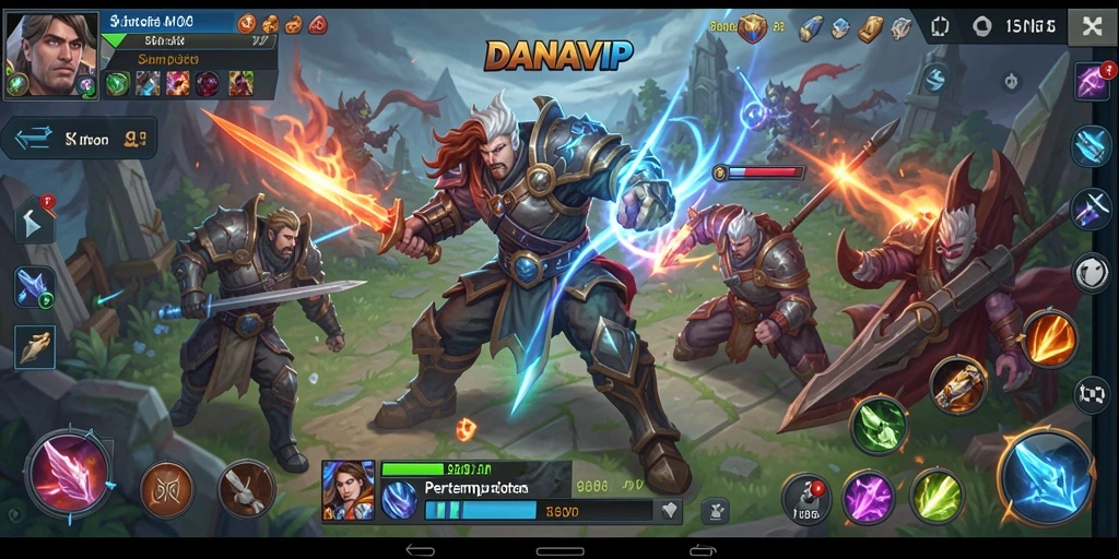 Tampilan seru dari gameplay DANAVIP yang penuh aksi.