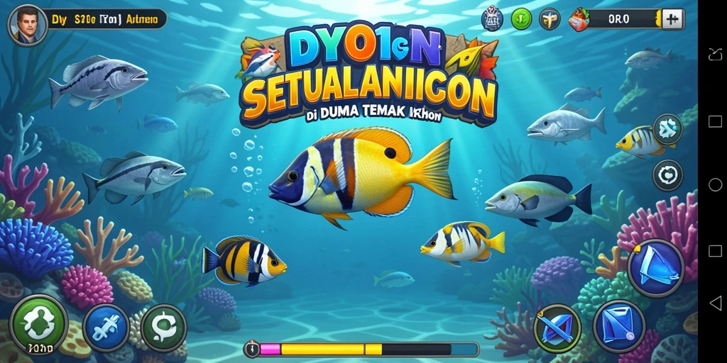 Tangkapan layar DY01 menampilkan aksi seru saat menembak ikan di lautan.