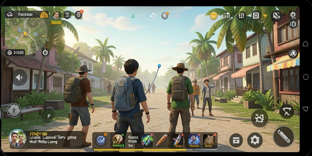 Tampilan gameplay seru dari FENDY188 yang menghibur.