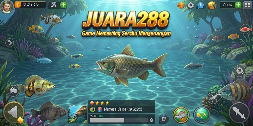 Tampilan gameplay JUARA288 dengan pengalaman memancing yang seru.