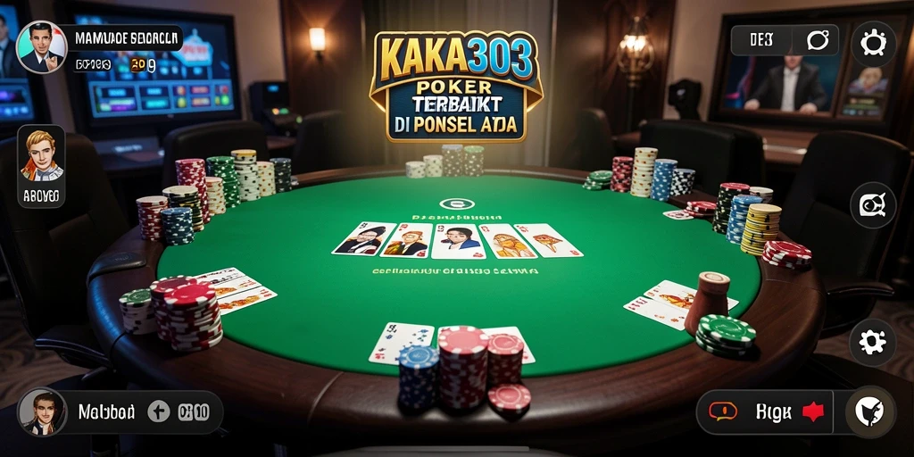 Tampilan gameplay Poker yang mendebarkan di KAKA303.