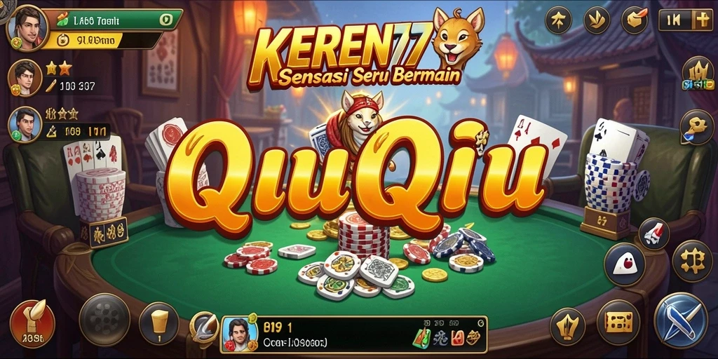 Screenshot gameplay QiuQiu KEREN77 yang menarik.
