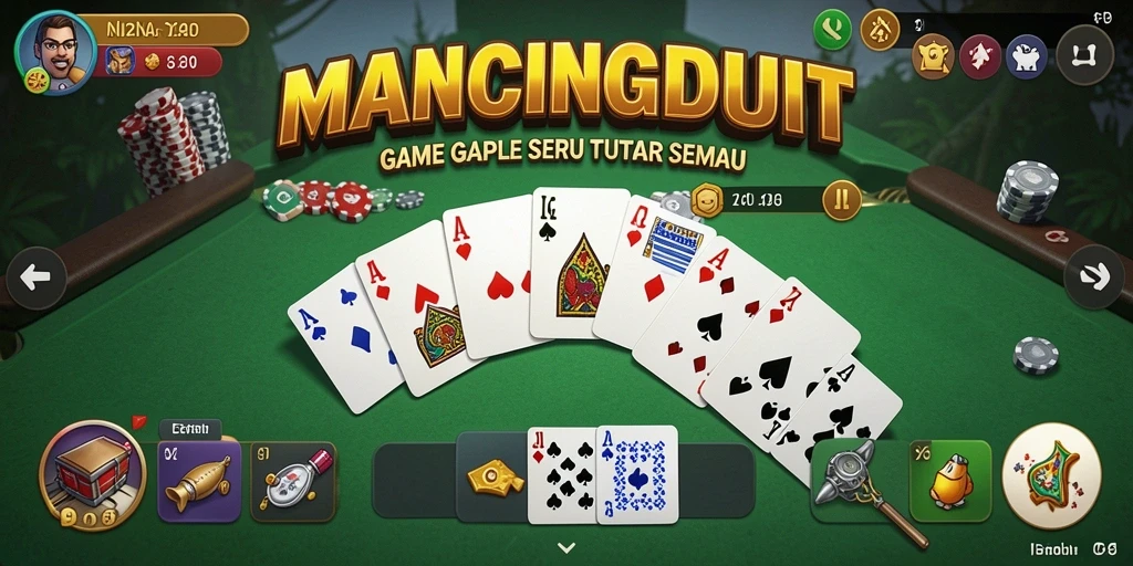 Tampilan gameplay MANCINGDUIT yang menarik dan seru.