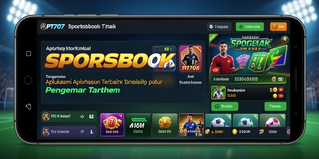 Screenshot menunjukkan tampilan taruhan langsung pada PT707.