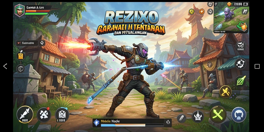 Tampilan menegangkan dari gameplay <strong>REZIXO</strong> yang penuh aksi dan tantangan.