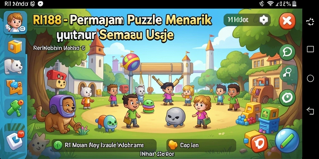 Tampilan menarik dari gameplay Puzzle RI188 yang menantang.