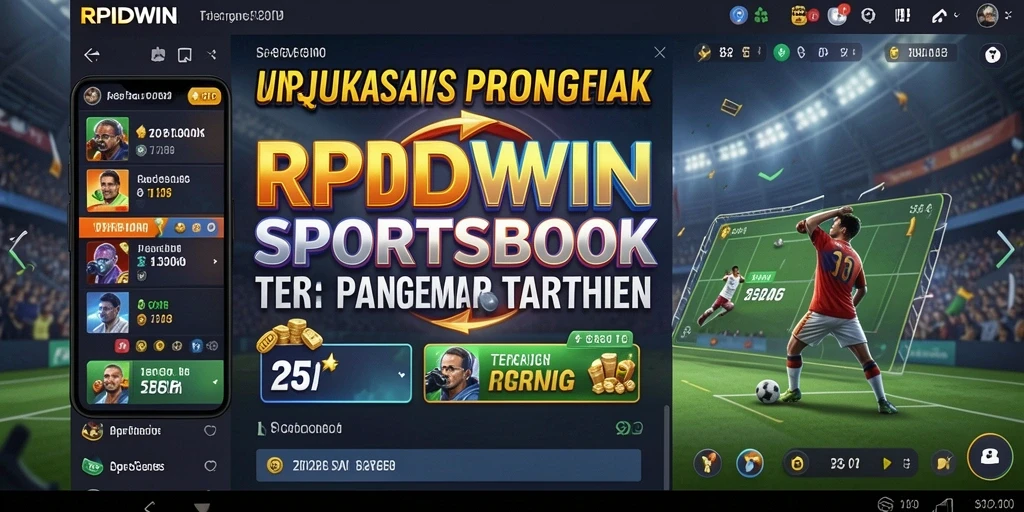 Screenshot gameplay RPIDWIN menampilkan antarmuka Sportsbook yang menarik.