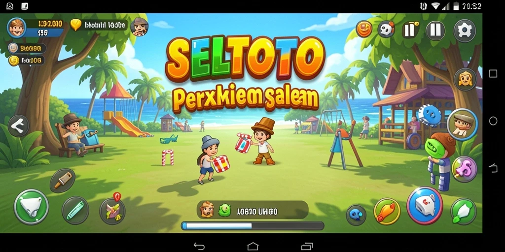 Tampilan gameplay yang ceria dan menghibur dalam SELTOTO.