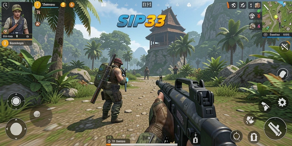 Tampilan gameplay <strong>SIP33</strong> yang mendebarkan saat bertempur di medan perang.