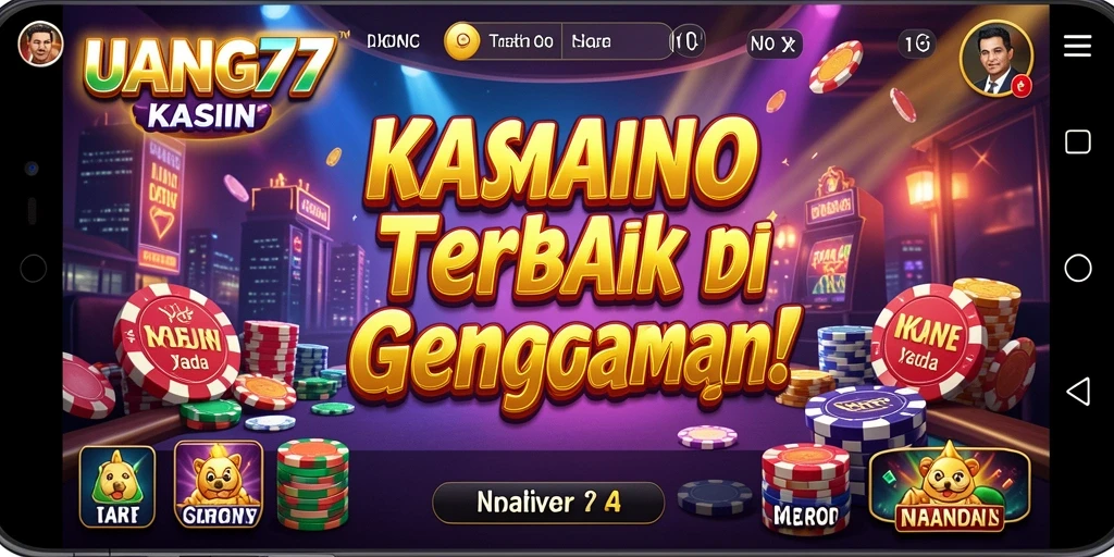 Tampilan gameplay Kasino yang mendebarkan dan interaktif di UANG77.