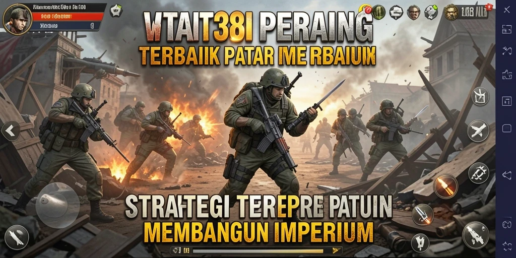 Tampilan gameplay strategi yang mendebarkan dan interaktif.